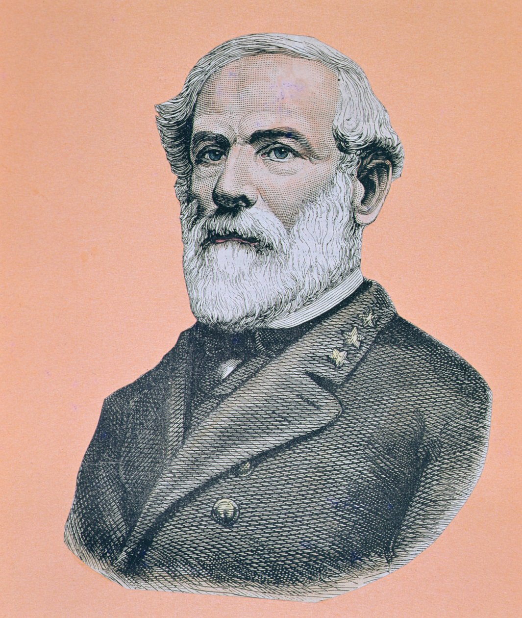 Generál Robert E. Lee (1807-70) (barevné lito) od American School