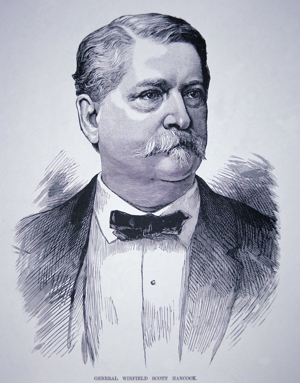 Generál Winfield Scott Hancock (1824-86) (rytina) od American School