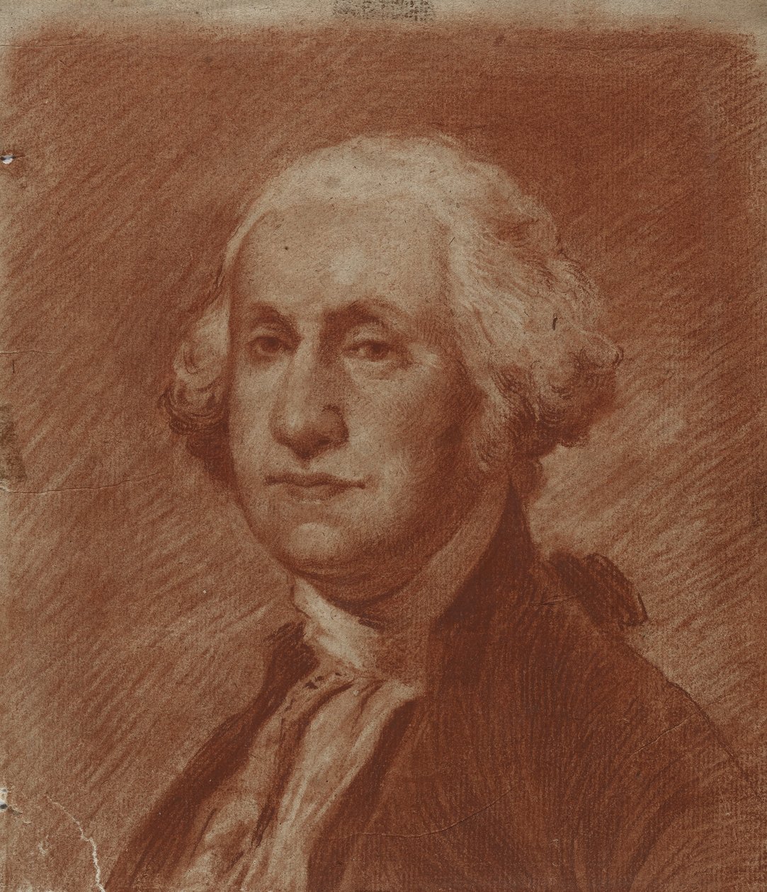 George Washington, počátek 19. století (pastelka na položený papír) od American School