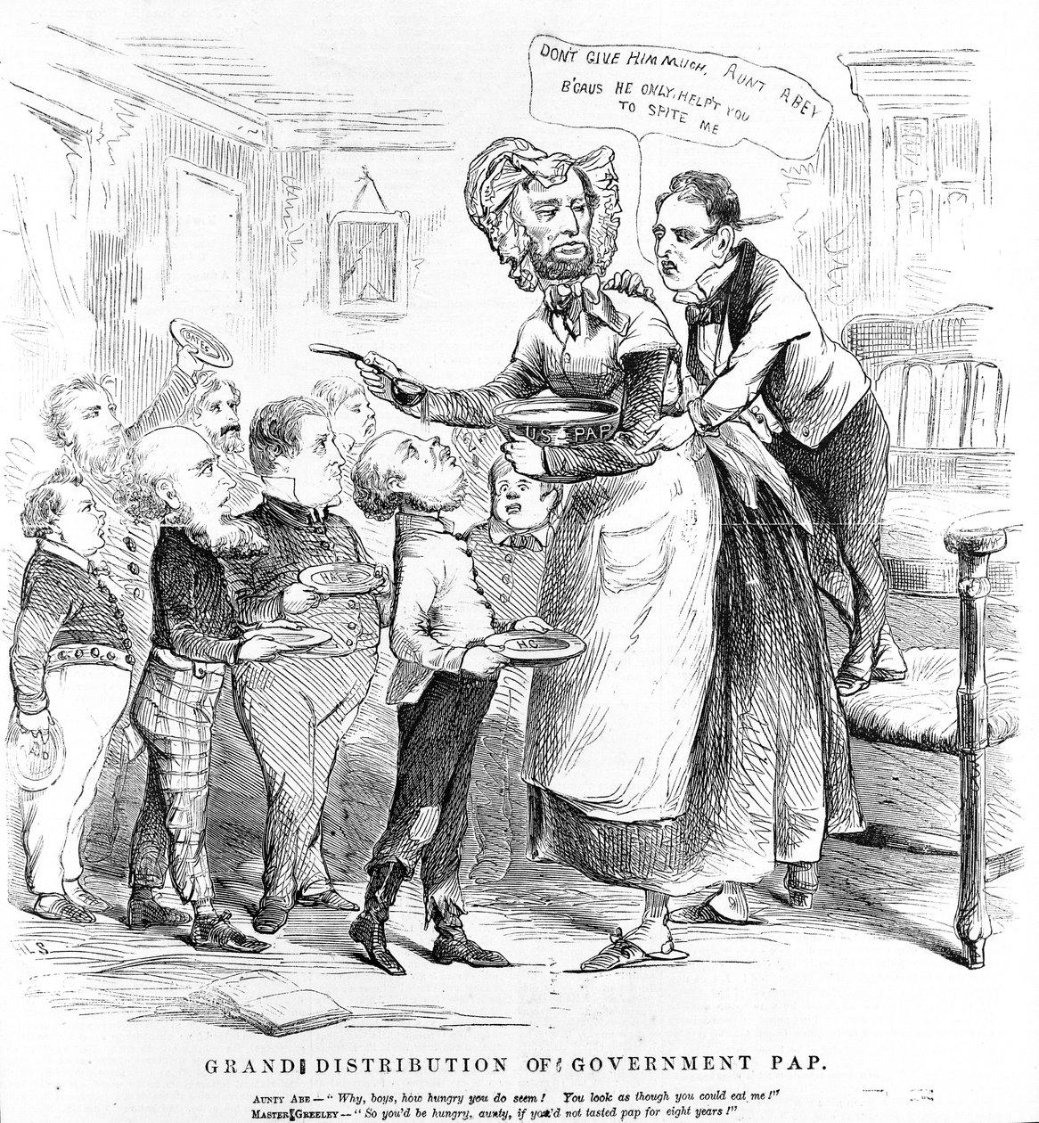 Velká distribuce vlády PAP, z Humors of War od American School