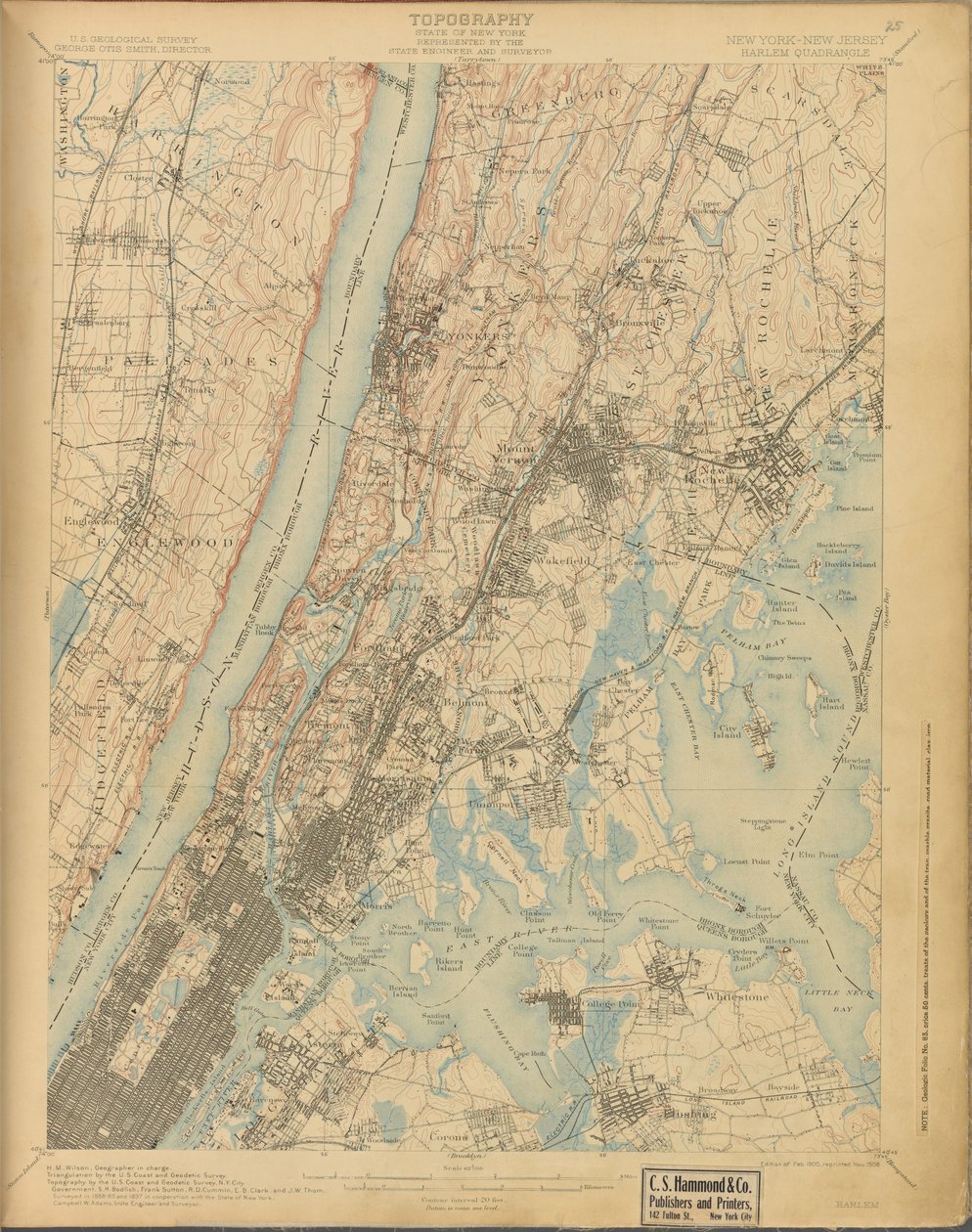 Harlem, přehled 1888-89 a 1897, ed. z r. 1900, zast. 1908 od American School