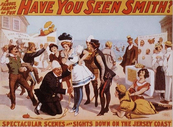 Viděli jste Smithe! Slavný Fabric of Fun, vyrobený Strobridge & Co., kolem roku 1898 od American School