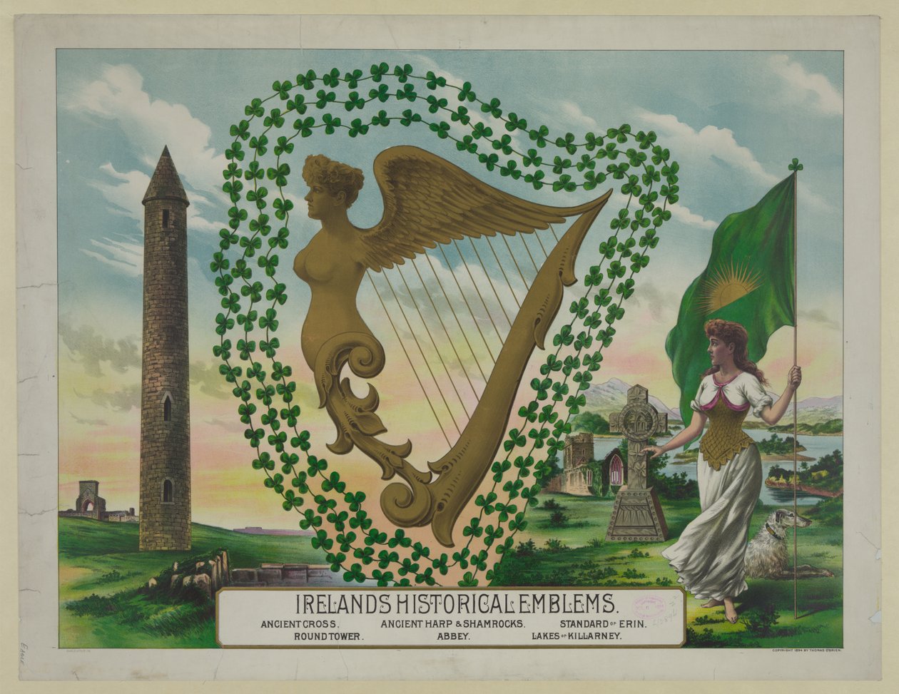 Irské historické emblémy, 1894 od American School