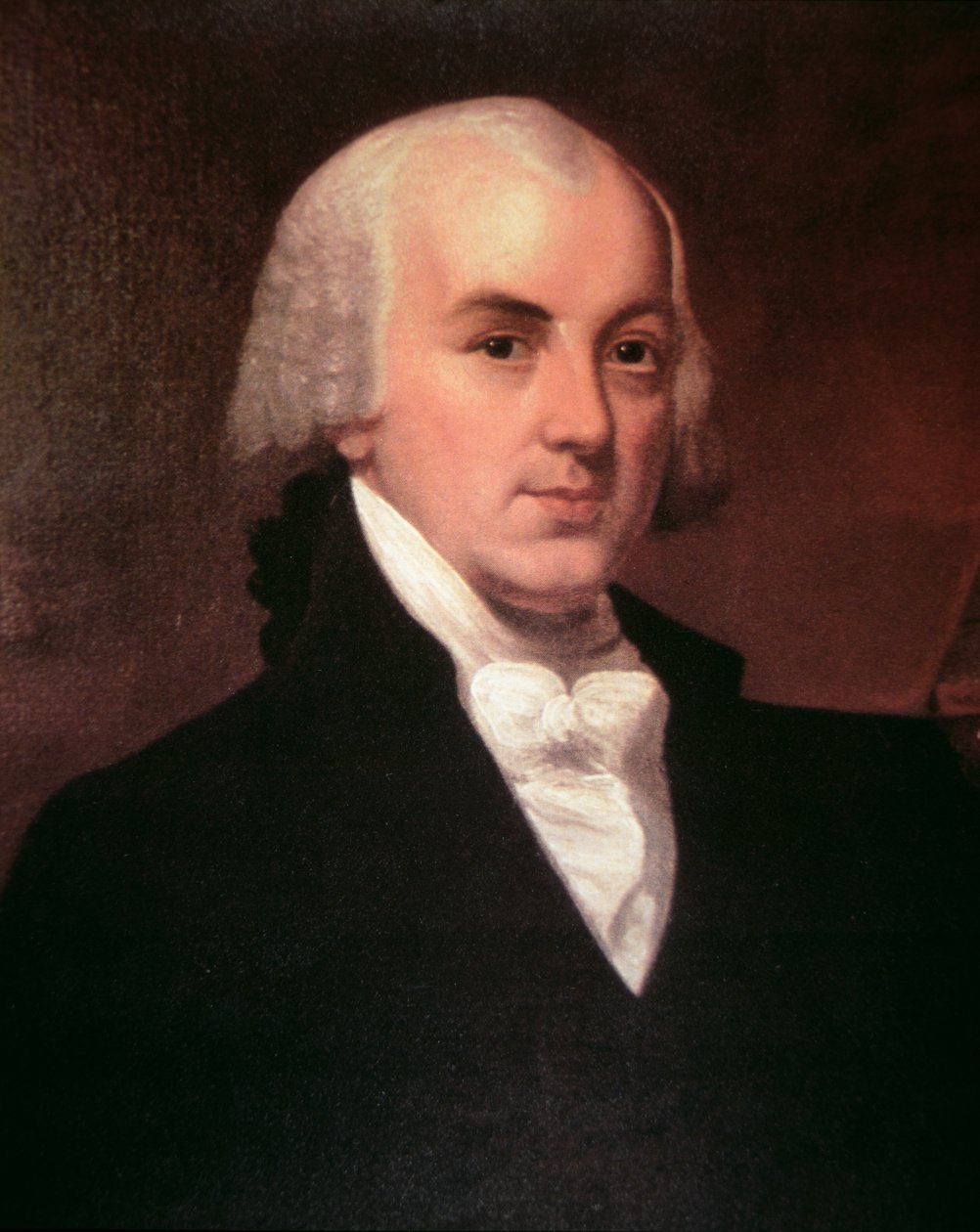 James Madison (1751-1836) (barevné lito) od American School