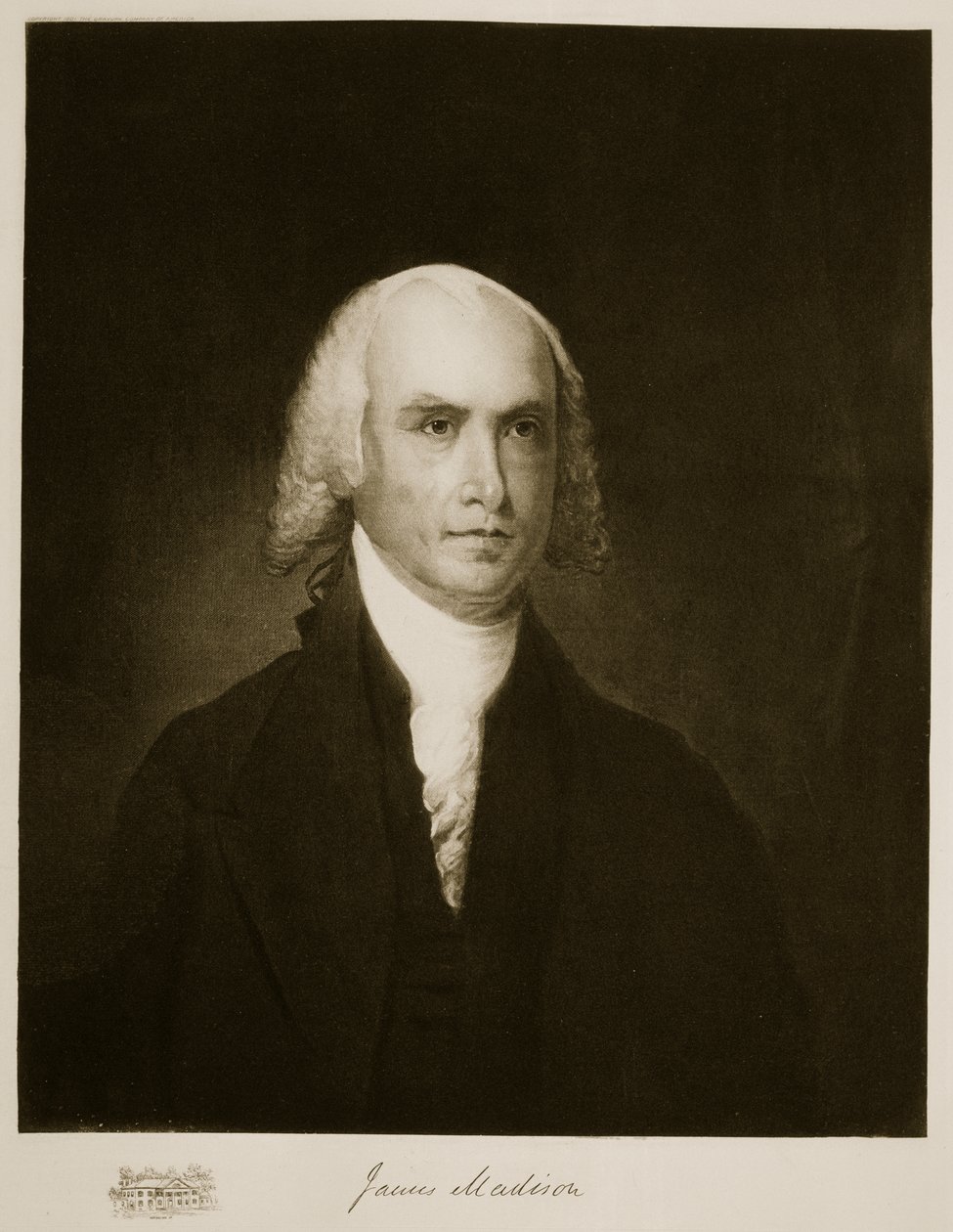 James Madison, 4. prezident Spojených států amerických, hospoda. 1901 (hlubotisk) od American School