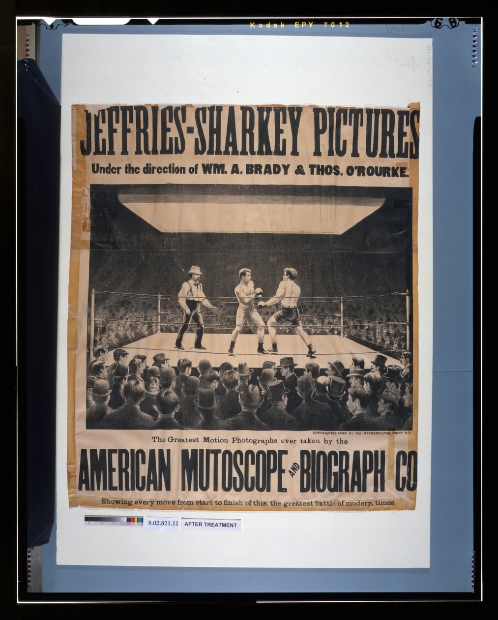 Jeffries-Sharkey obrázky - pod vedením Wm. A. Brady & Thos. O