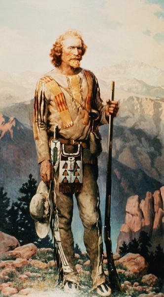 Jim Baker (1818-98) (barevné lito) od American School