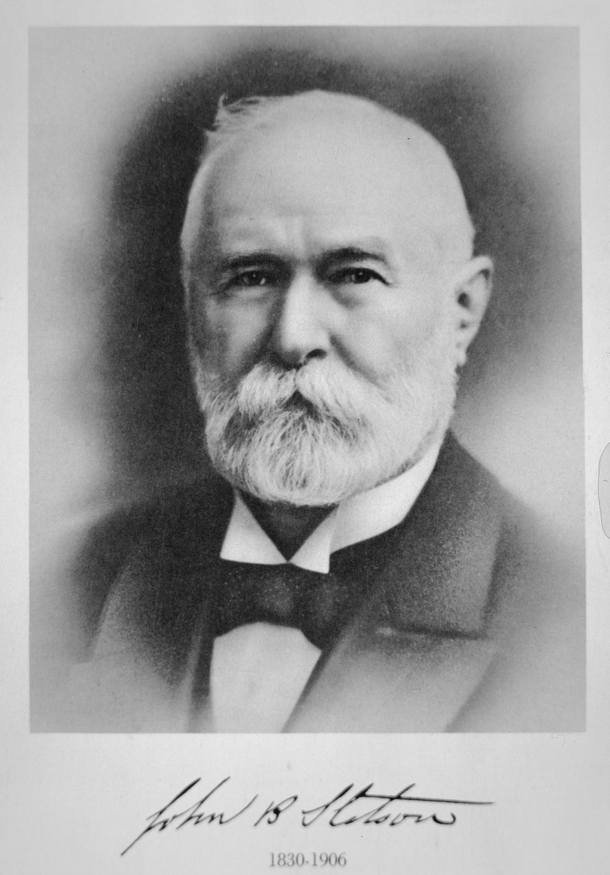 John B. Stetson (1830-1906) americký výrobce klobouků z Philadelphie (litho) od American School