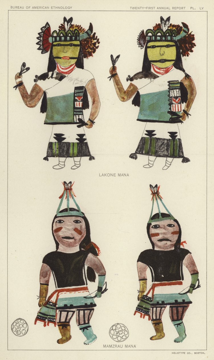 Lakone Mana, Mamzrau Mana (barevná litografie) od American School