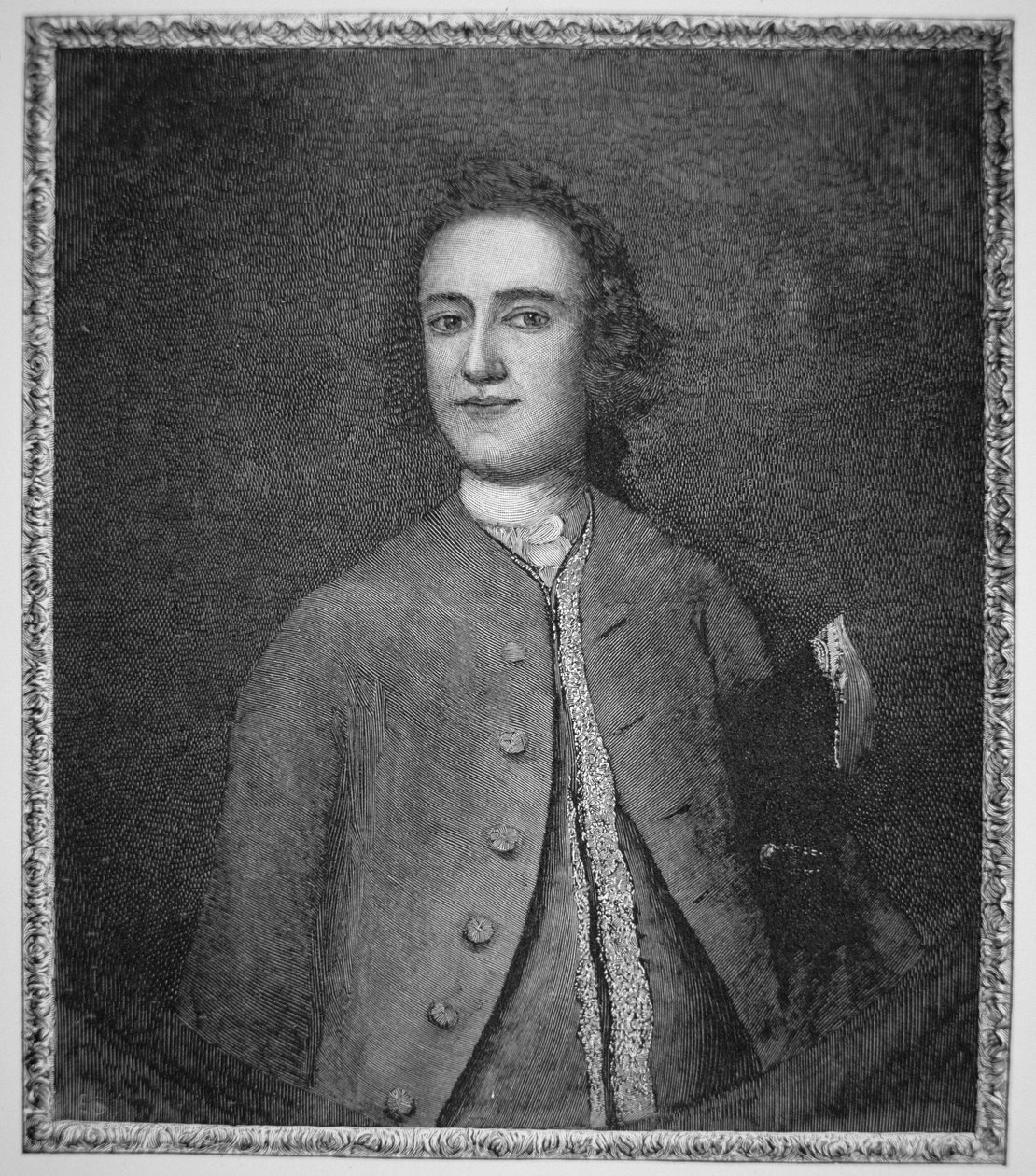 Lawrence Washington (1718-52) (litografie) od American School
