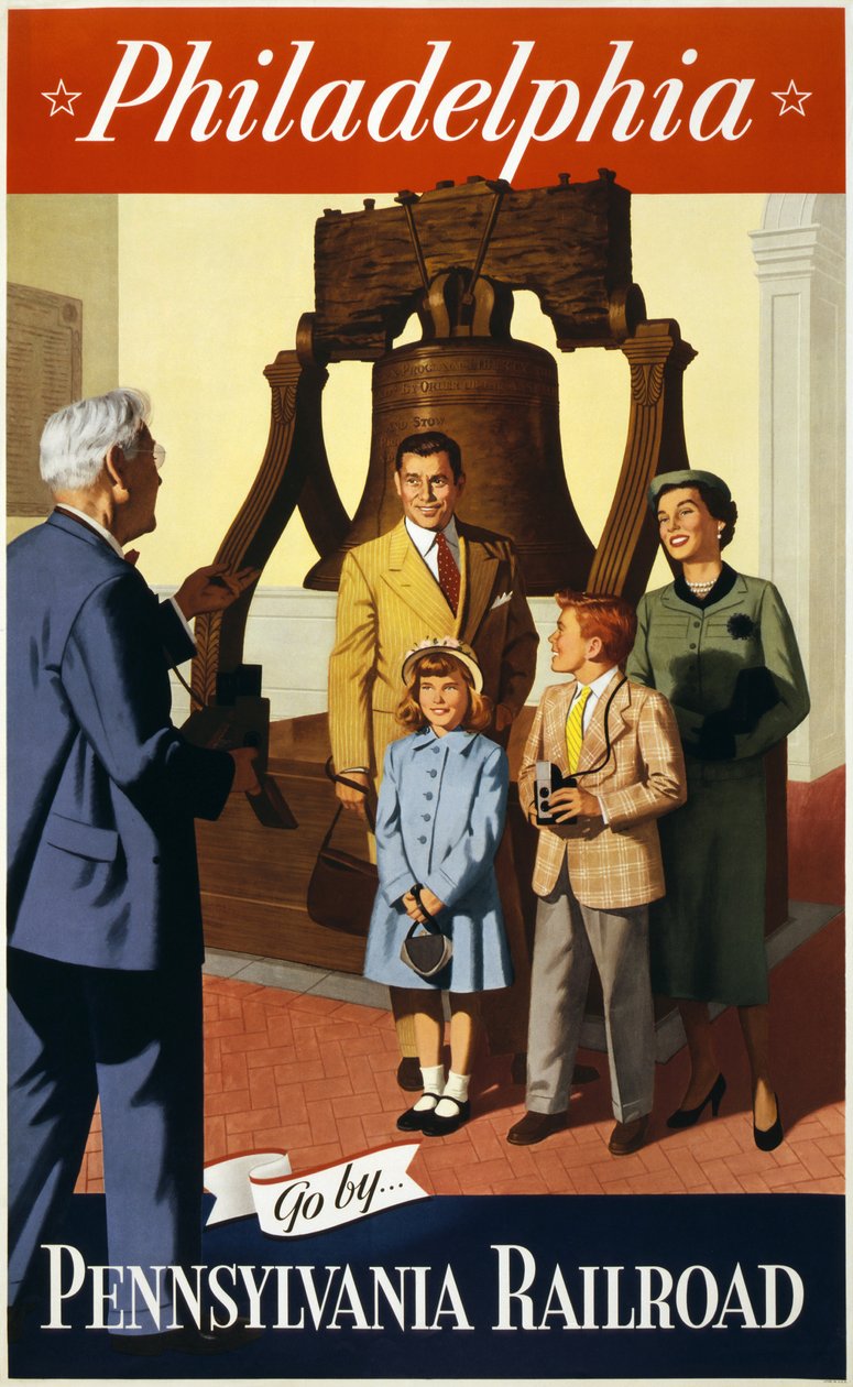 Cestovní plakát Liberty Bell od American School