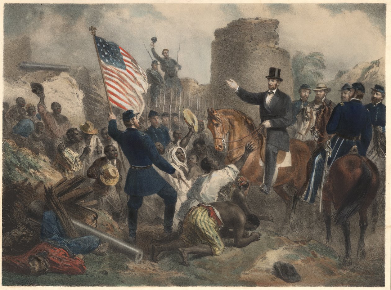 Lincoln in City Point, hospoda. 1865 od American School