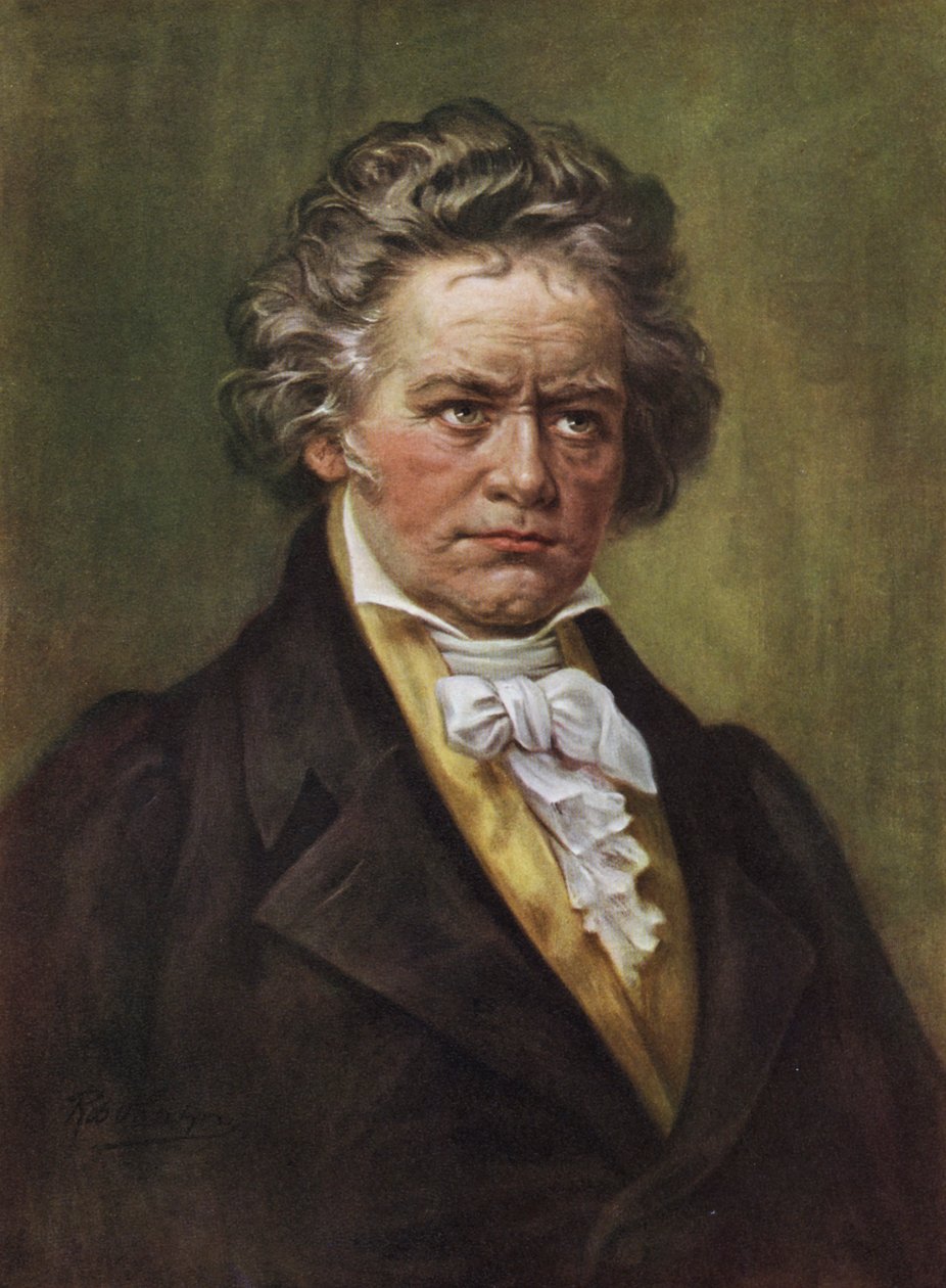 Ludwig Van Beethoven (litografie) od American School