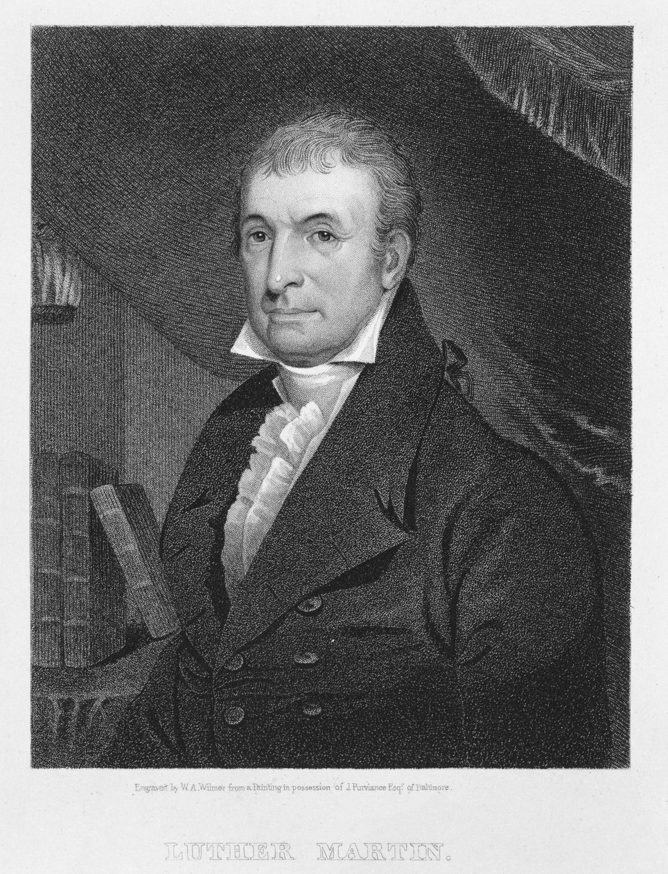 Luther Martin, rytý William A. Wilmer (cca 1820-55) od American School