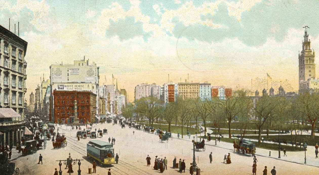 Madison Square, New York, 1906 od American School