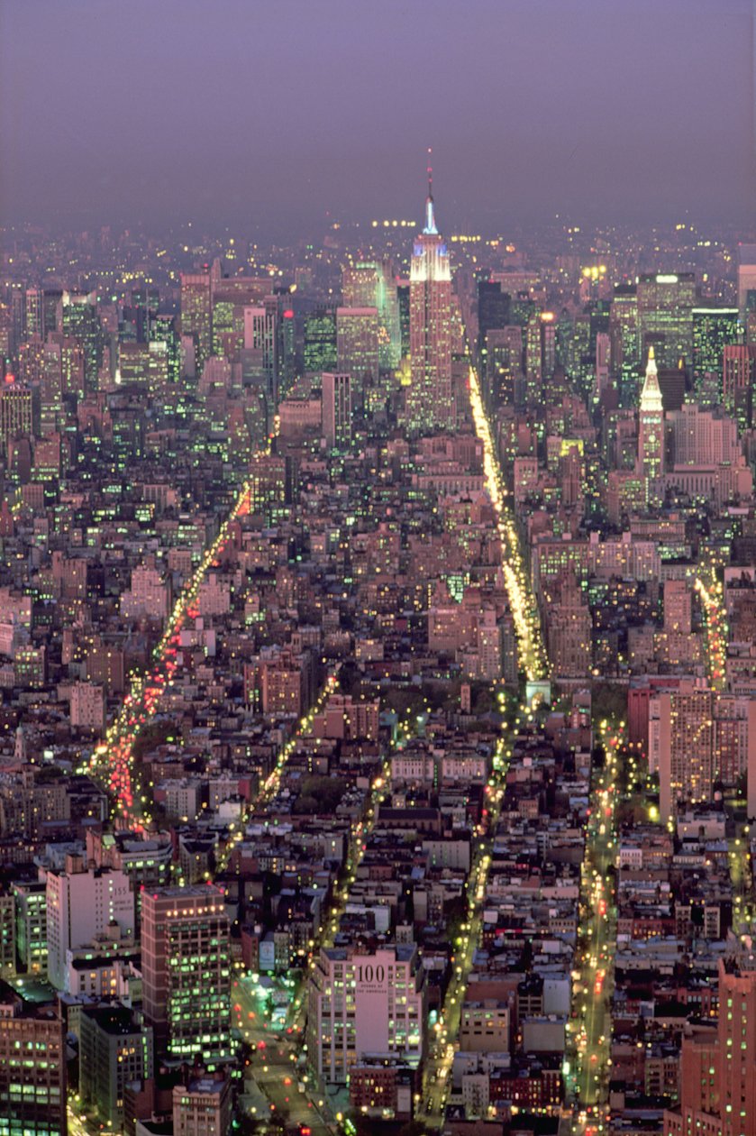 Manhattan v noci od American School