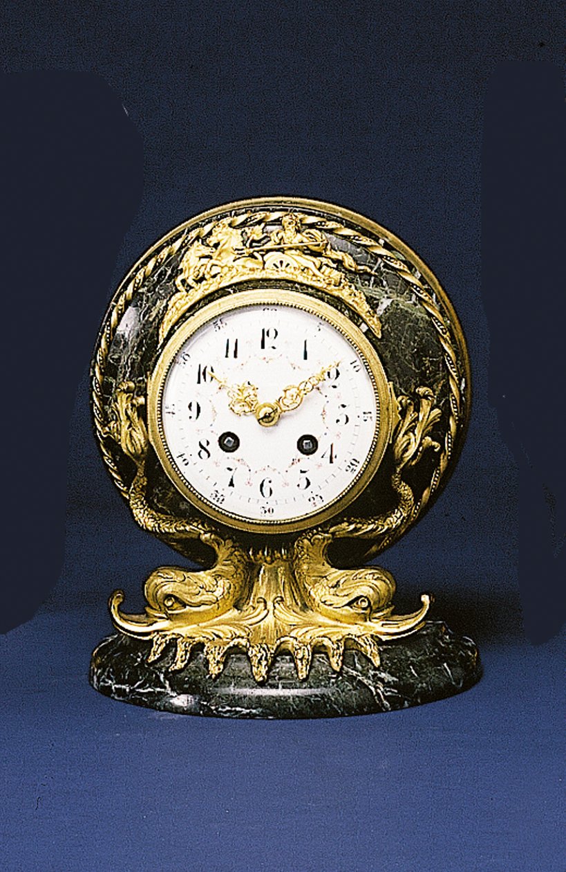 Mantelové hodiny prodávané společností Black, Starr & Frost, kolem 1875-1900 od American School