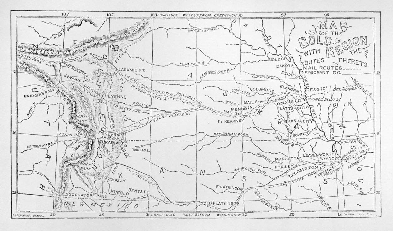Mapa zlatého regionu, publikovaná v The Weekly od American School