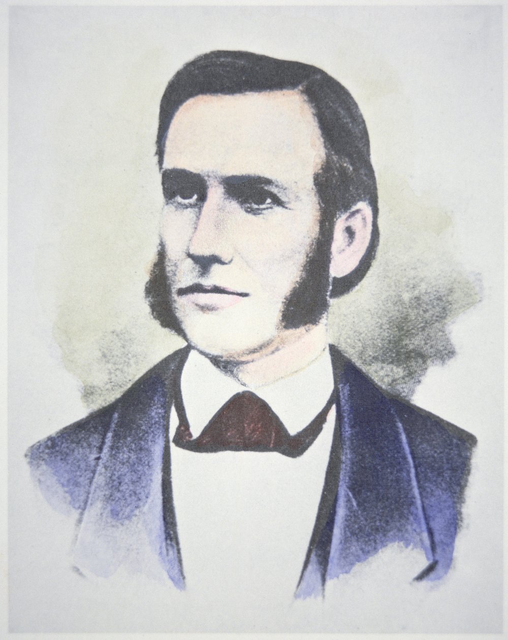 Marcus Whitman (1802-47) (barevné lito) (viz také 268169) od American School