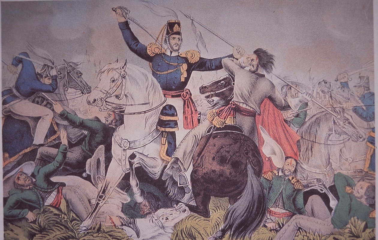 Mexicko-americká válka (1846-48), boj plukovníka Harneyho u Madelin poblíž Veracruz od American School