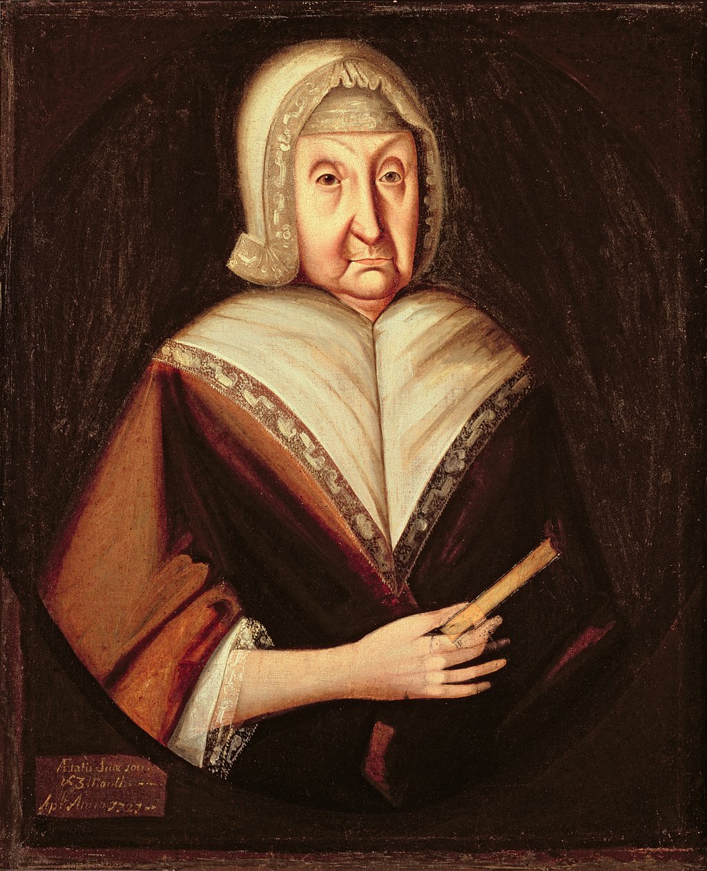 Paní William Pollard (Anne Dison), 1721 od American School