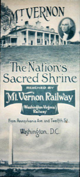 Reklamní leták Mt. Vernon Railway od American School