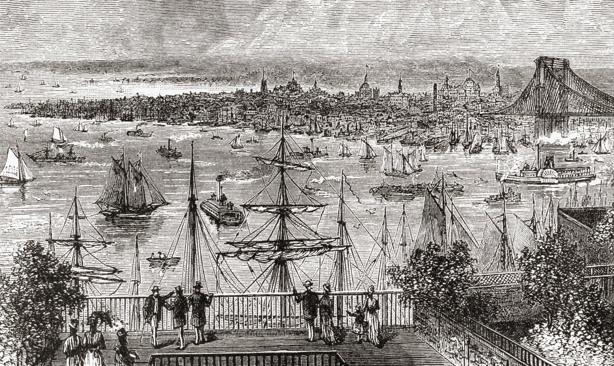 New York 1800-luvulla od American School