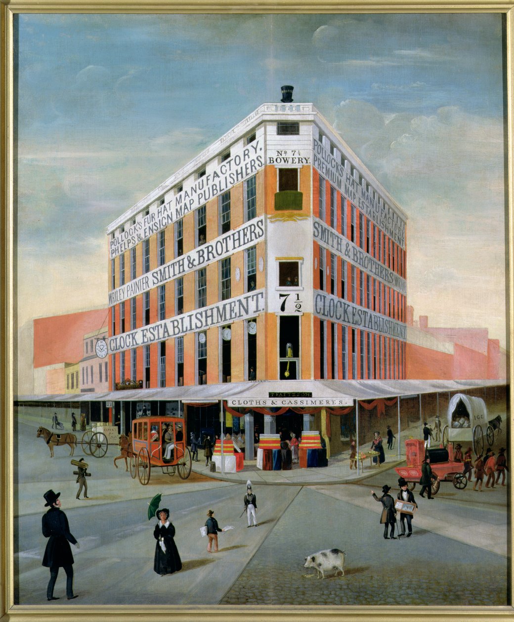 No.7 12 Bowery, NYC, cca 1837-39 od American School