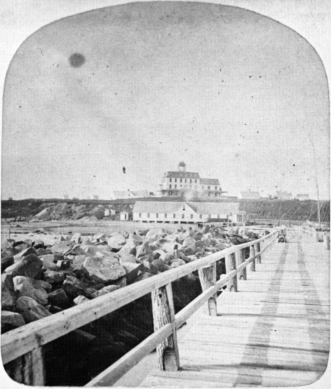 Ocean View Hotel, Block Island, Rhode Island (stereooptika) od American School