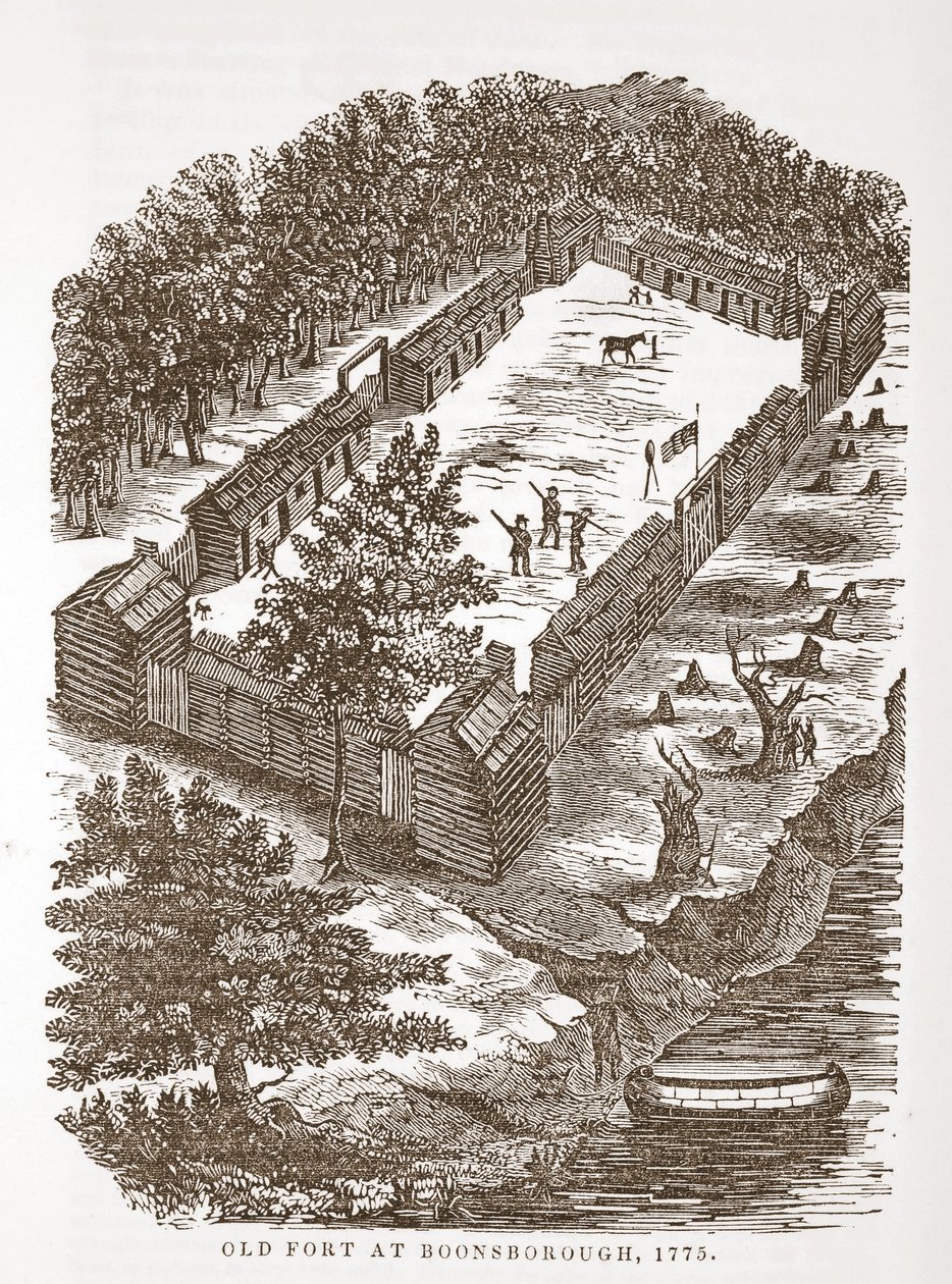 Stará pevnost v Boonsborough, 1775 od American School