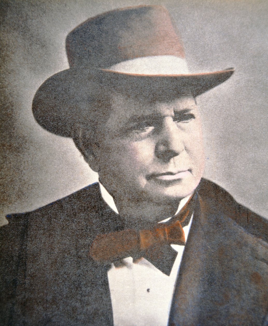 Oliver Fisher Winchester (1810-80) (barevná fotografie) od American School