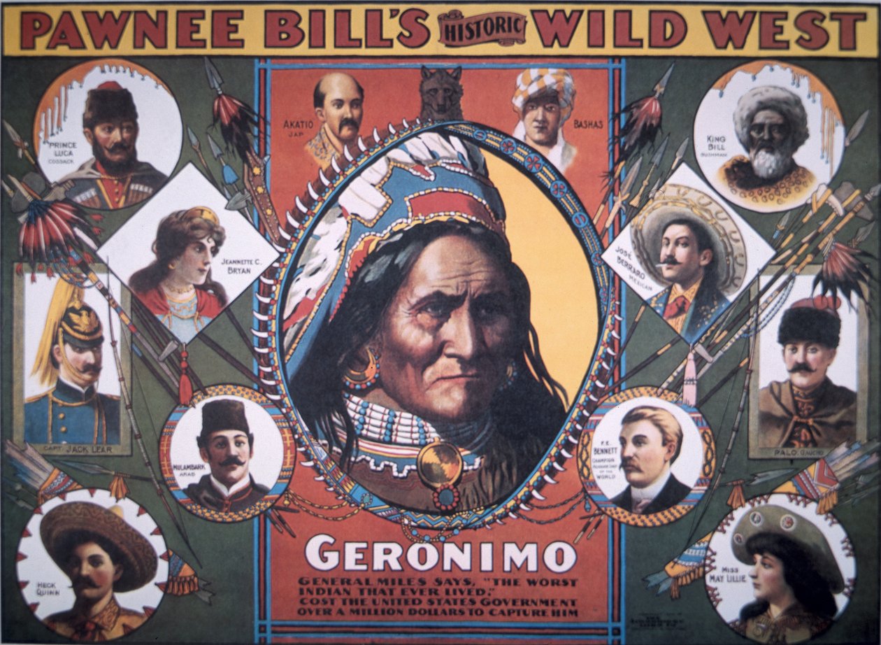 Plakát Historický Divoký západ od Pawnee Billa od American School