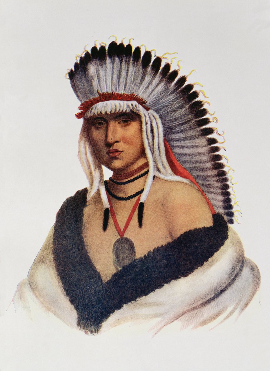Petalesharro, a Pawnee Brave, ilustrace z 