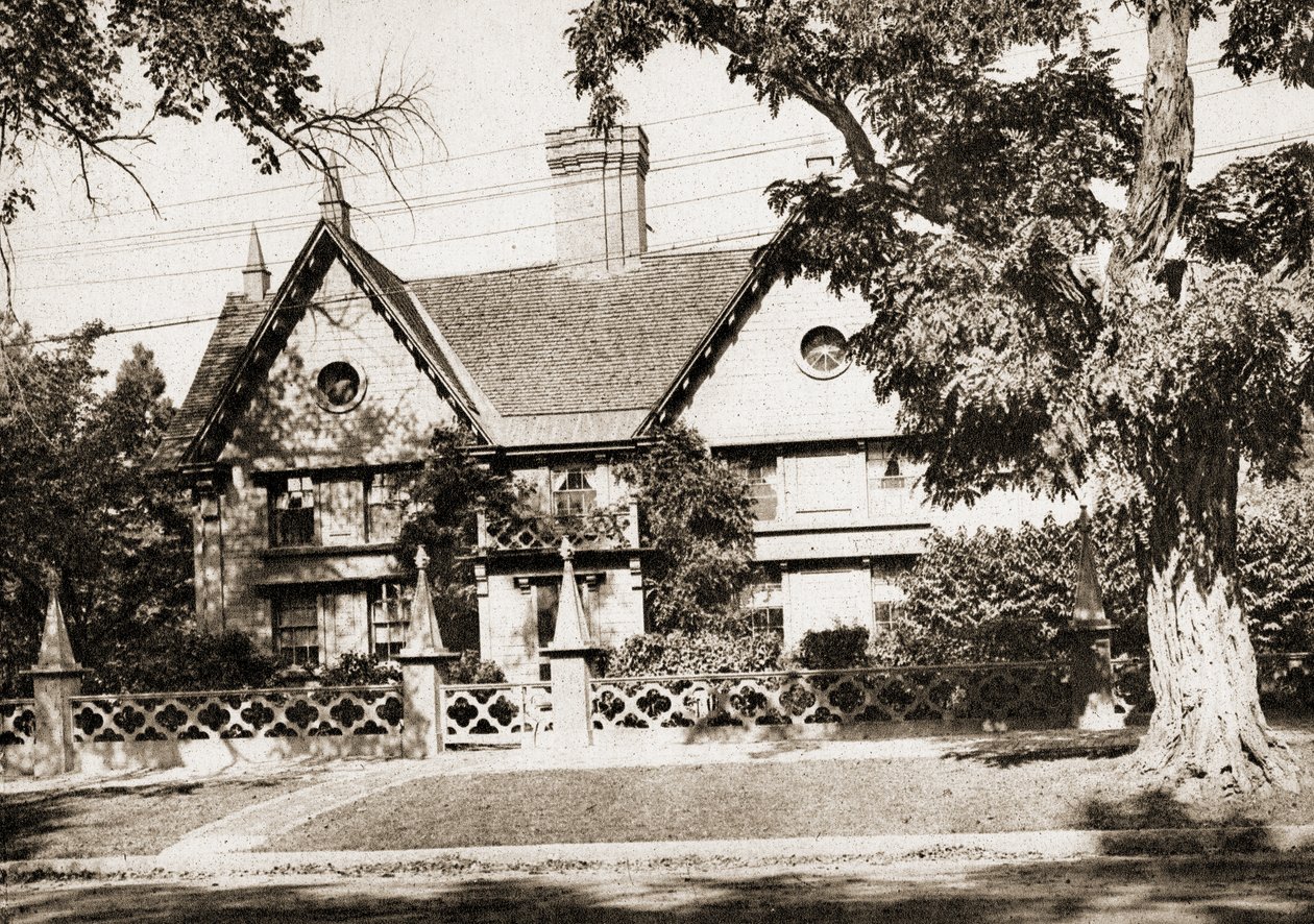 Pickering House, Salem, Massachusetts, 1915 (hlubotisk v sépiovém tónu) od American School