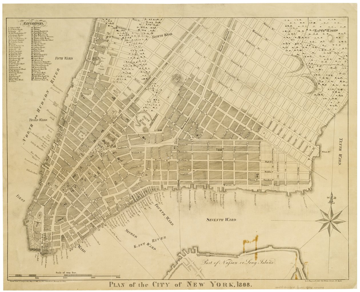 Plán města New York od American School