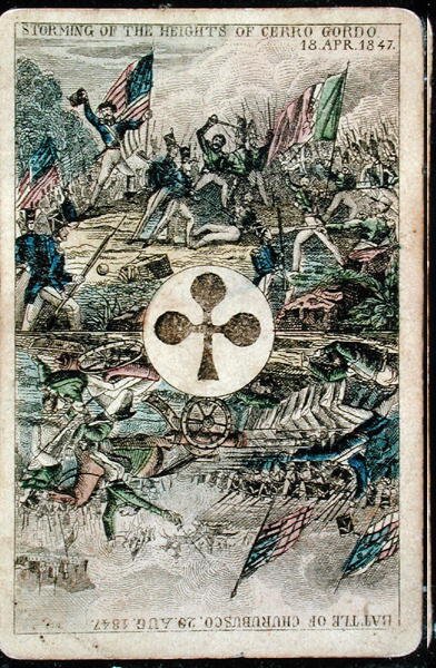 Hrací karta: Ace of Clubs (barevné lito) od American School