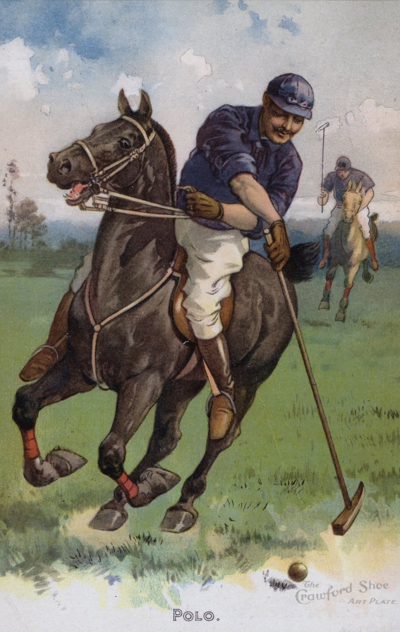 Polo (barevná litografie) od American School
