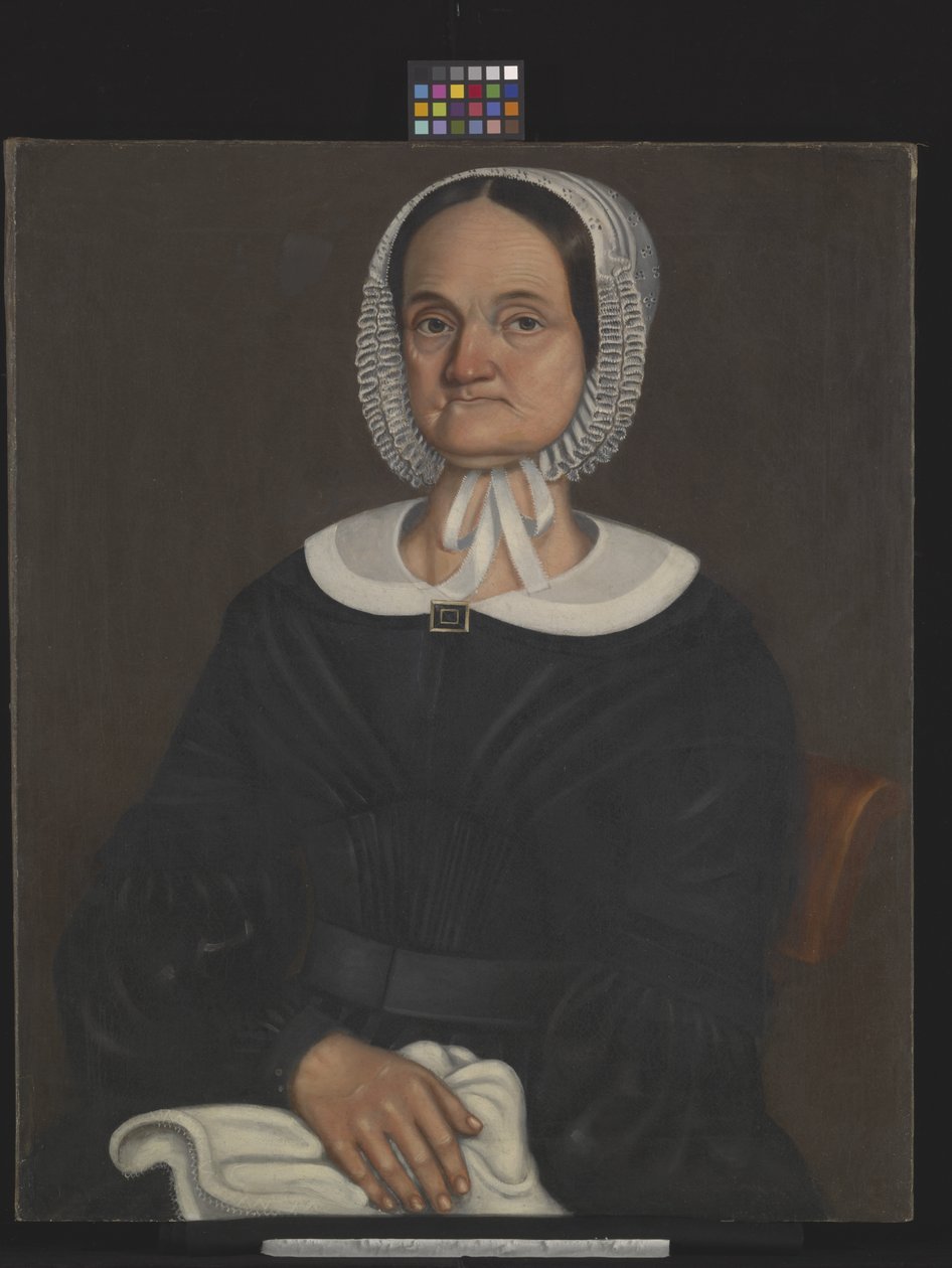 Portrét Sally Montgomery (olej na plátně) od American School