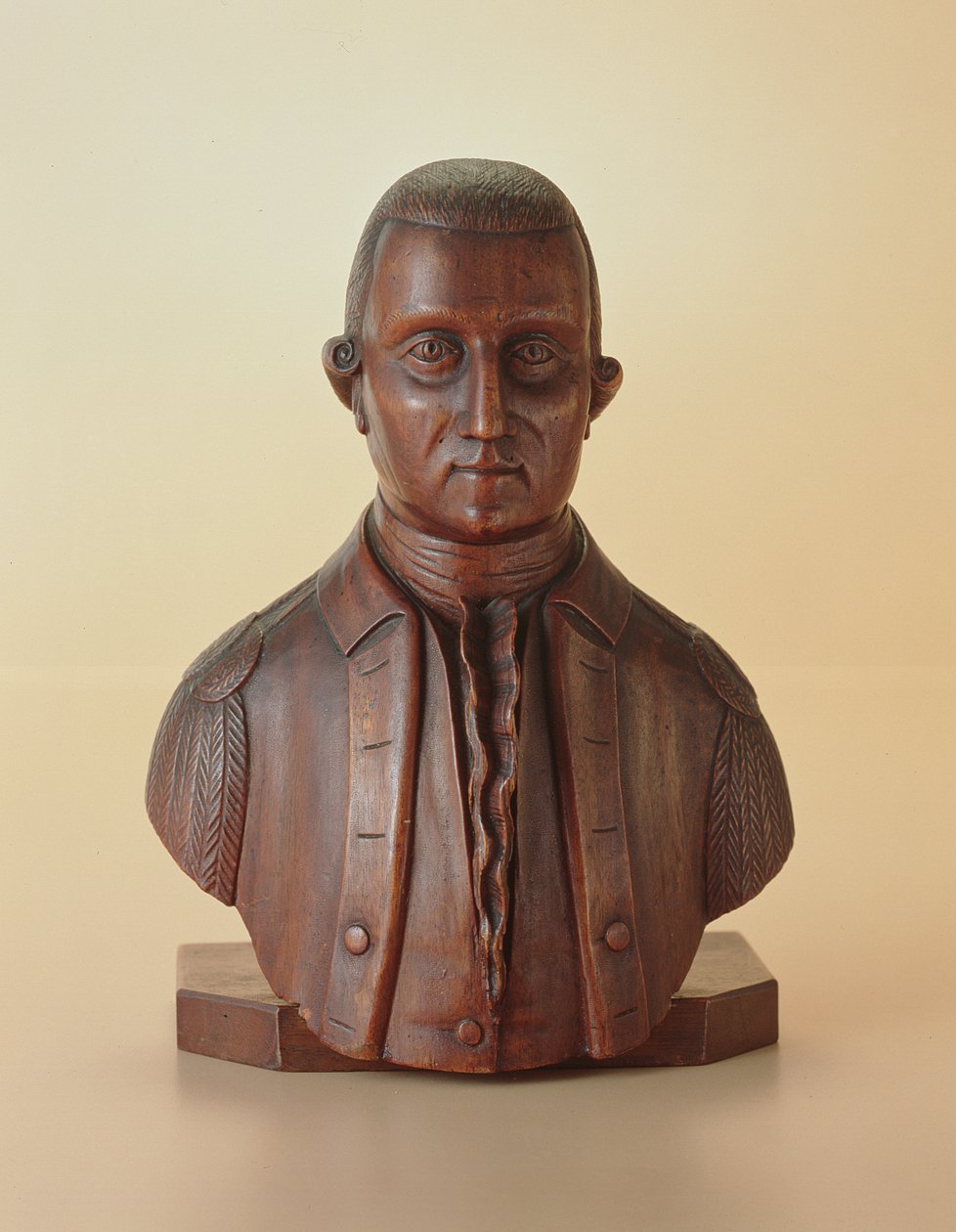 Portrétní busta George Washingtona (1732-99) cca 1810 (dřevo) od American School