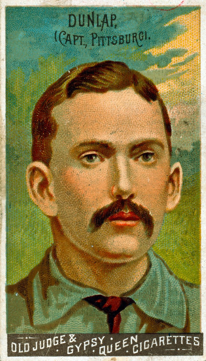 Portrét Freda Dunlapa, Pittsburgh Alleghenys, 1887 od American School