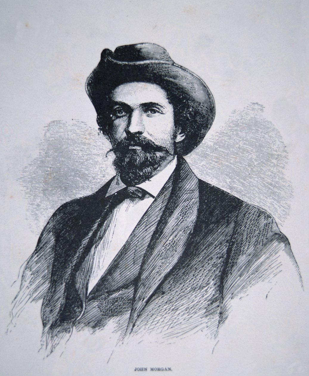 Portrét Johna Hunta Morgana (1825-64) (litho) od American School