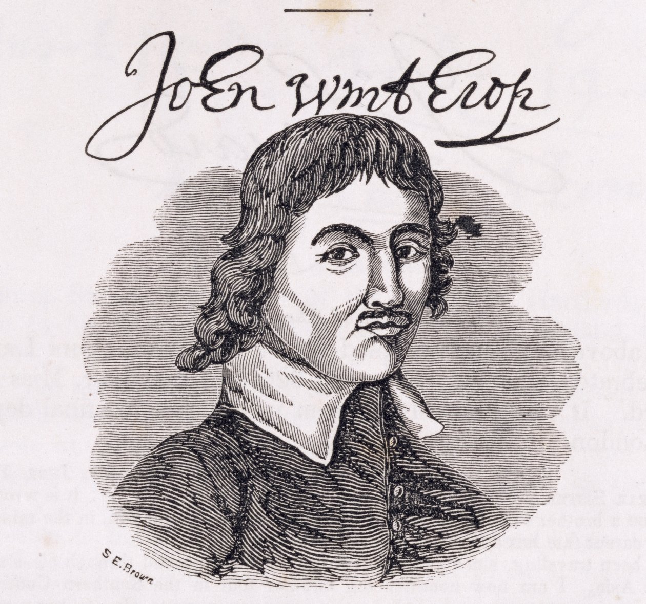Portrét Johna Winthropa (1588-1649) z „Connecticut Historical Collections“, od Johna Warnera Barbera, 1856 od American School