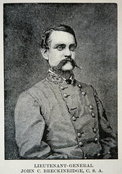 Portrét generálporučíka Johna Breckinridge (litho) od American School