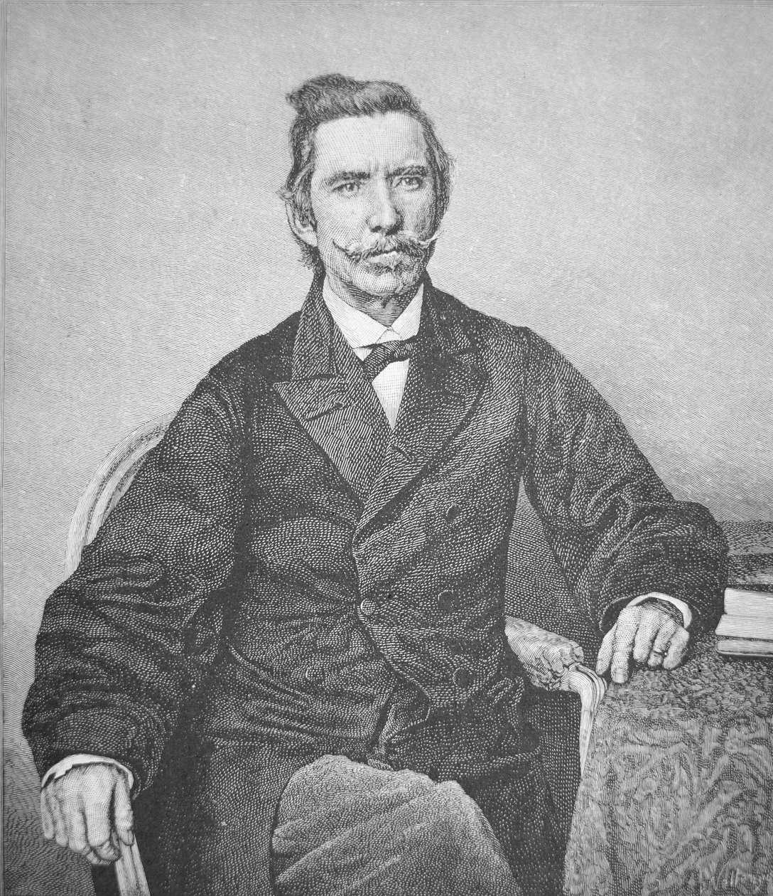 Portrét kontradmirála Semmese (1809-77), kapitána konfederačního nájezdníka Alabama (litho) od American School