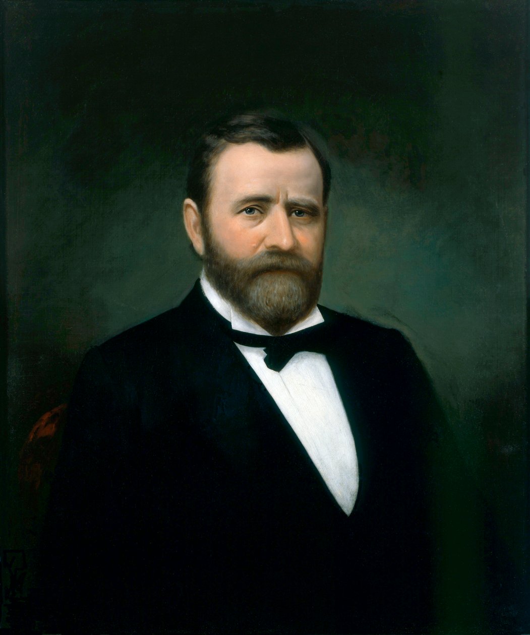Portrét Ulyssese S. Granta, kolem 1875-99 (olej na plátně) od American School