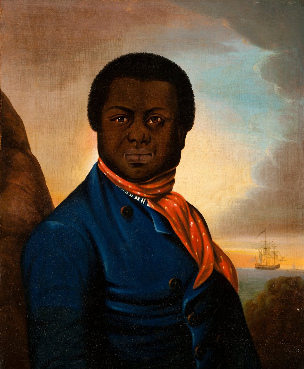 Portrét námořníka (Paul Cuffe?), kolem roku 1800 od American School