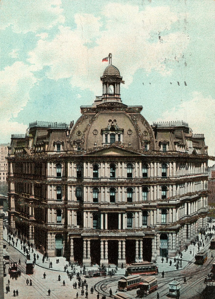 Pošta, New York, kolem 1900-09 od American School