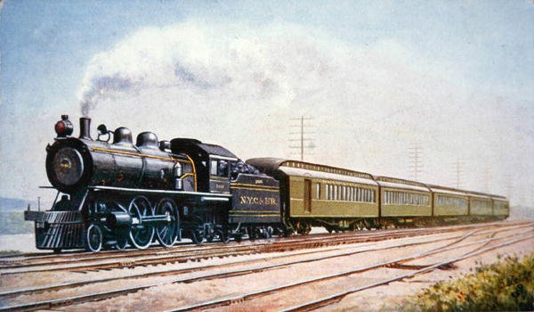 Pohlednice Empire State Express č. 999 z New York Central & Hudson River Railroad od American School