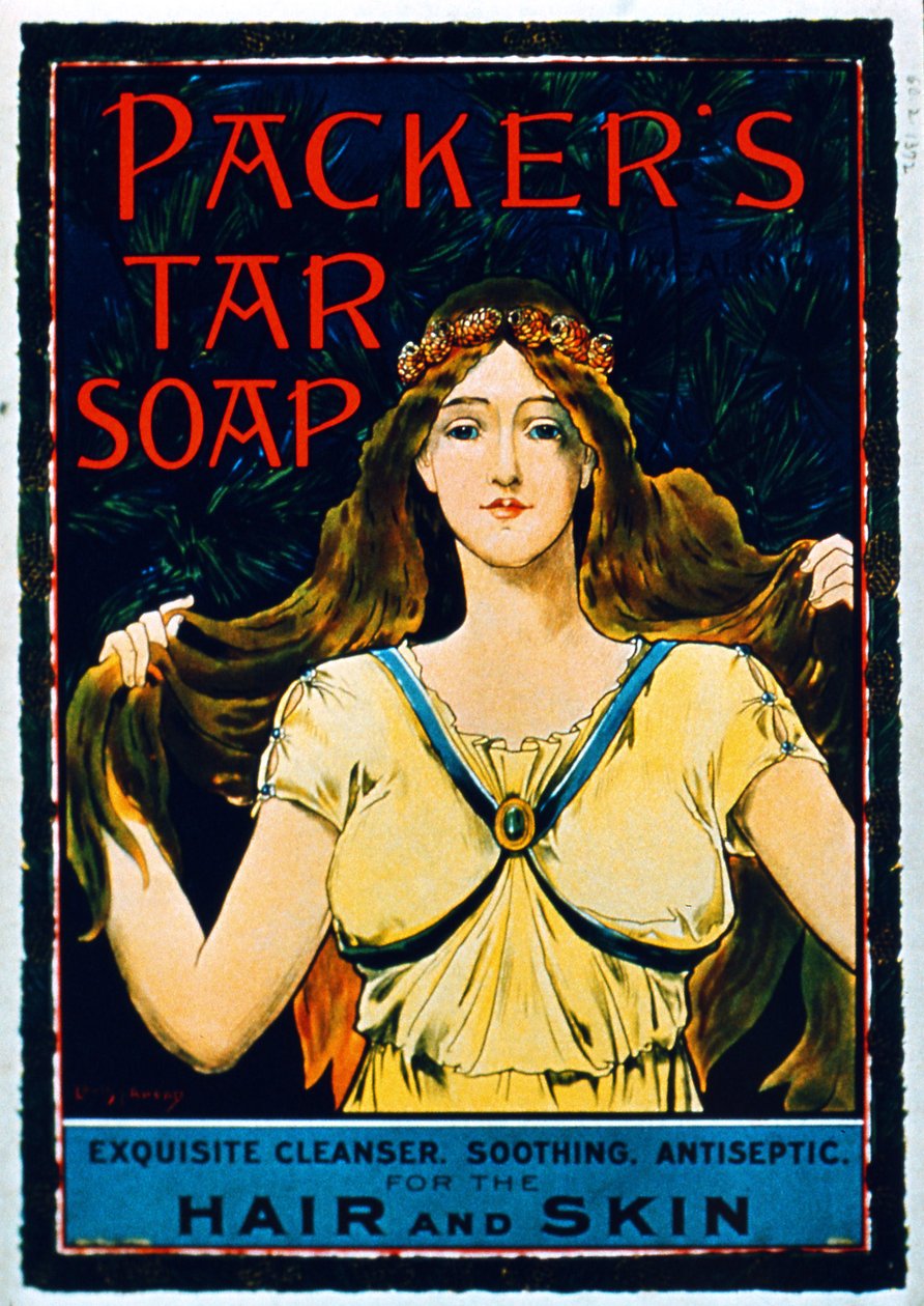 Plakátová reklama Packers Tar Soap od American School