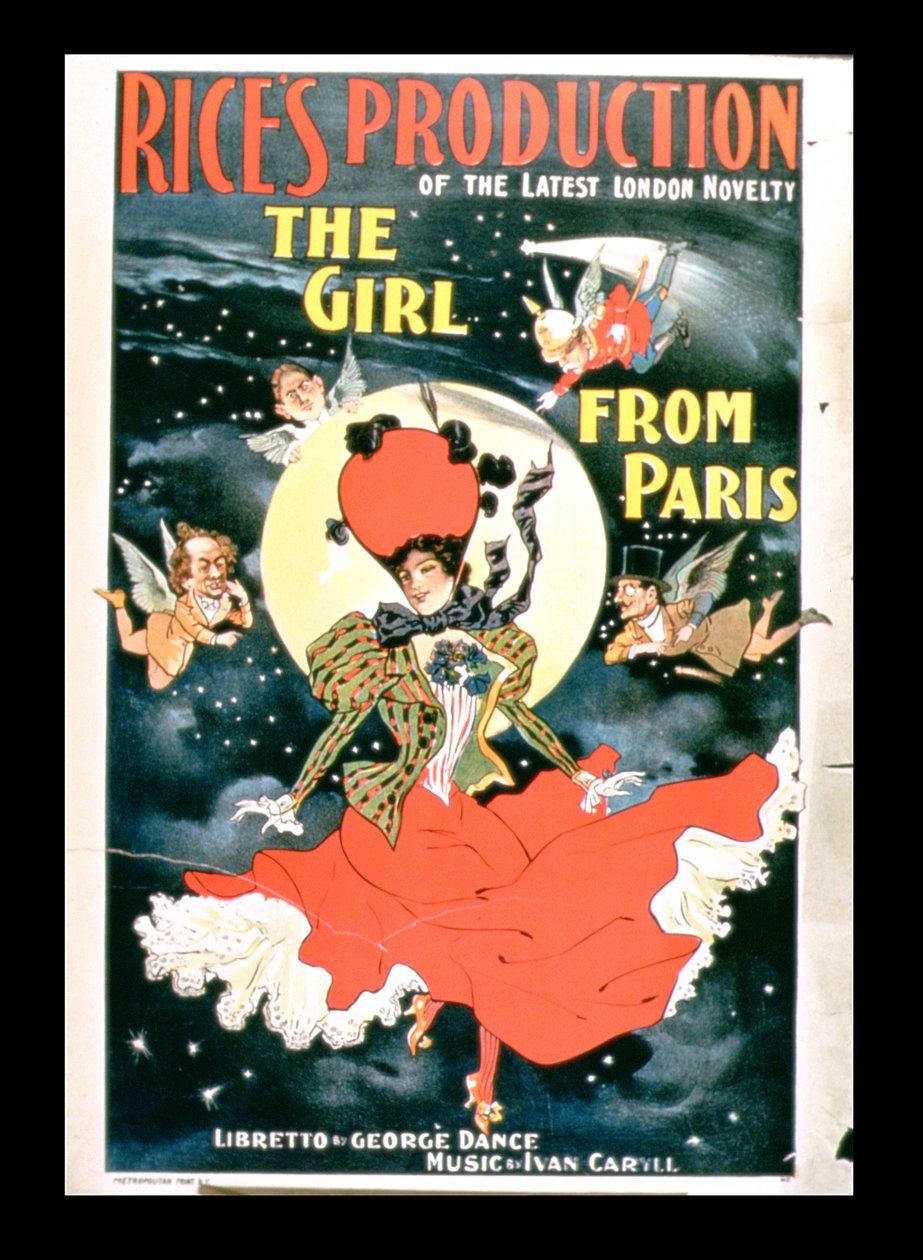 Plakát pro Rice Production of The Girl from Paris od American School